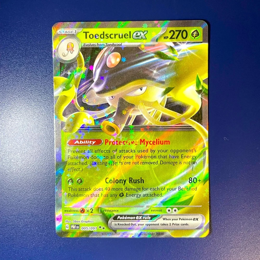 Toedscruel ex Full Art Double Rare 005/091 Pokemon TCG Paldean Fates
